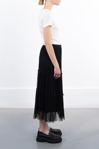 Jupe plissée taille haute - Noir - Lili X Molly