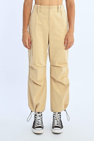 Pantalon cargo taille haute - Beige - Lili X Molly