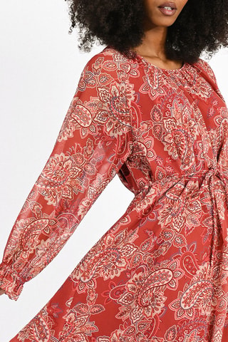 Vestido recto - Rojo teja - Molly Bracken