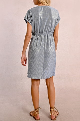 Vestido drapeado - Gris oscuro - Molly Bracken