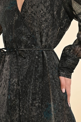 Vestido midi - Negro - Molly Bracken