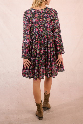 Robe plissée - Noir - Molly Bracken