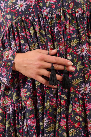 Robe plissée - Noir - Molly Bracken