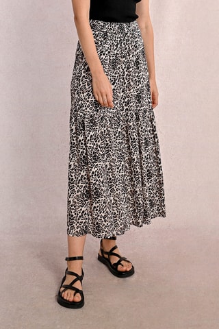 Jupe longue taille haute - Beige - Molly Bracken