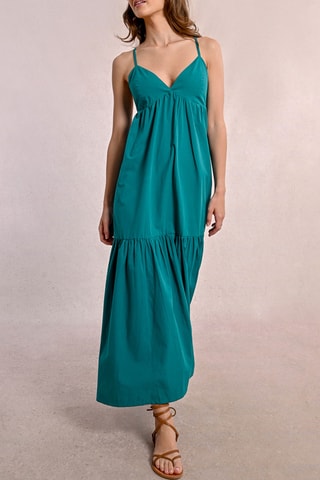 Robe longue - Vert émeraude - Molly Bracken