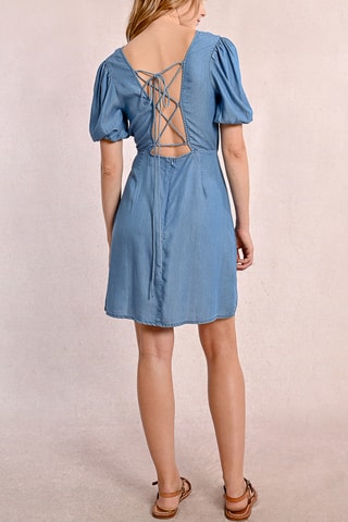 Vestido recto - Azul grisáceo - Molly Bracken