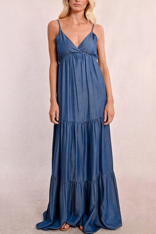 Vestido largo - Azul cobalto - Molly Bracken