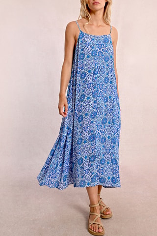 Vestido midi - Azul -­ Molly Bracken