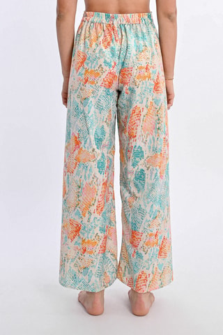 Pantalon portefeuille taille haute - Turquoise - Molly Bracken
