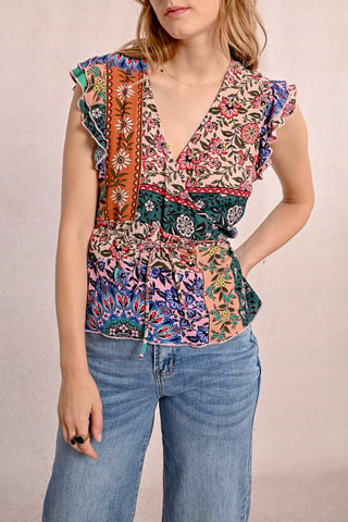 Top - Rose et vert - Molly Bracken