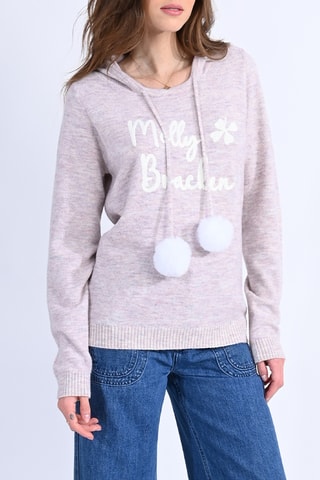 Pull à capuche - Mauve chiné - Molly Bracken