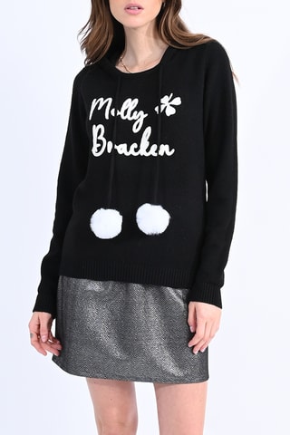Pull à capuche - Noir - Molly Bracken
