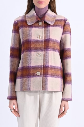 Veste - Violet et écru - Molly Bracken