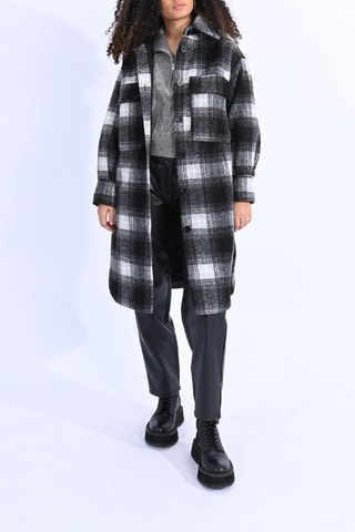 Veste longue - Noir et blanc - Lili Sidonio