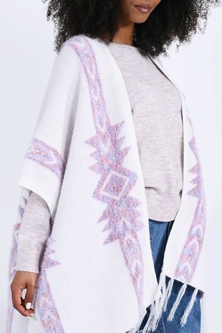 Poncho - Blanc - Molly Bracken