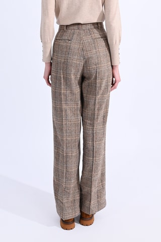 Pantalon taille haute - Taupe chiné - Molly Bracken