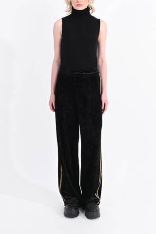 Pantalon de survêtement en velours - Noir - Lili Sidonio
