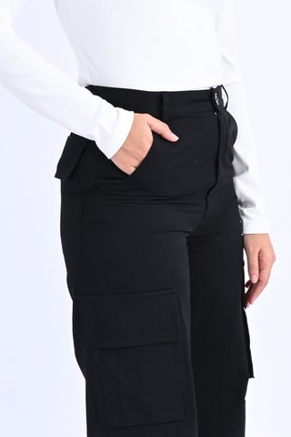 Pantalon cargo - Noir - Lili Sidonio