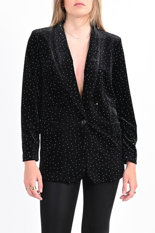 Veste en velours - Noir - Lili Sidonio