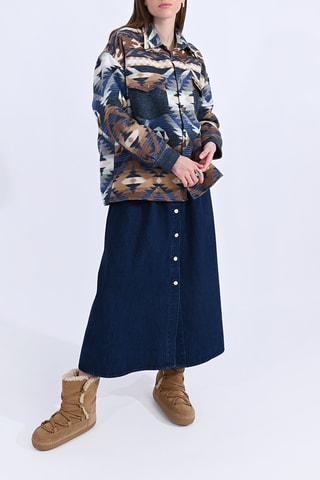 Surchemise - Beige et bleu - Molly Bracken