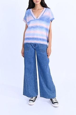 Jersey tie-dye - Azul y rosa claro - Molly Bracken