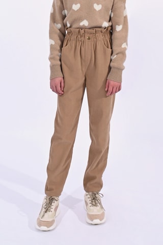Pantalon taille haute - Beige - Molly Girl