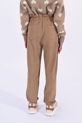 Pantalon taille haute - Beige - Molly Girl