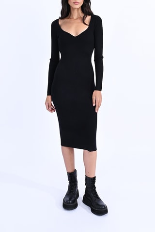Vestido jersey - Negro - Molly Bracken