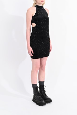 Robe fourreau en velours - Noir - Lili Sidonio