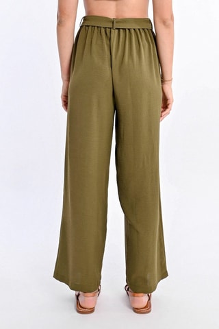 Pantalon taille haute - Kaki - Molly Bracken