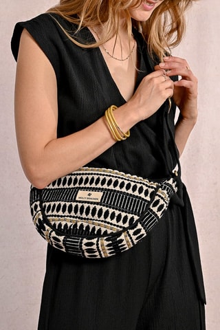 Sac banane - Beige et noir - Molly Bracken