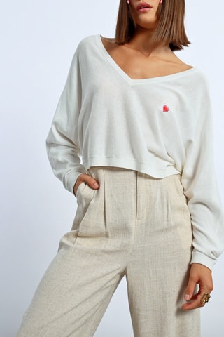 Pull court - Blanc - Lili Sidonio