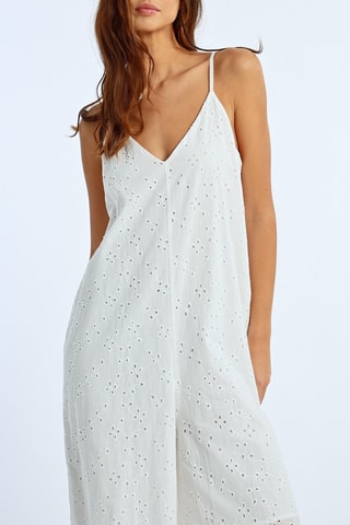 Robe longue - Blanc - Lili Sidonio