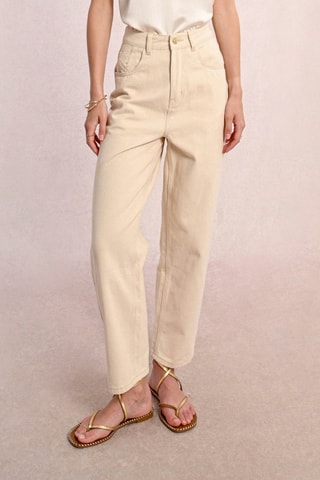 Jean taille haute - Beige - Molly Bracken