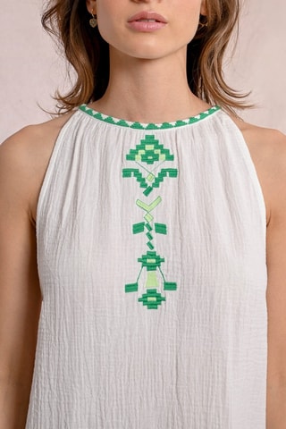 Robe trapèze - Blanc - Molly Bracken