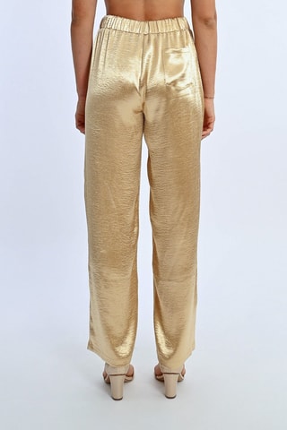 Pantalon taille haute - Doré - Lili Sidonio