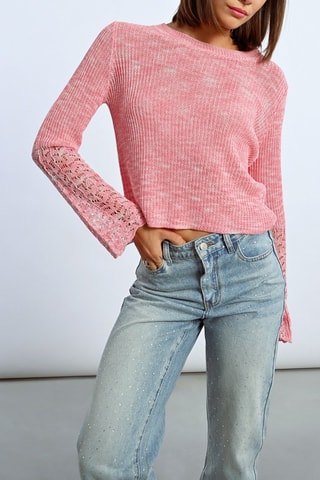 Pull - Rose chiné - Lili Sidonio
