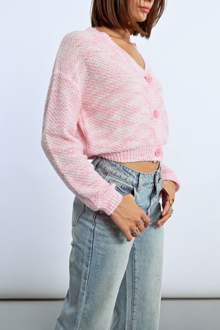 Gilet tie and dye - Rose et blanc - Lili Sidonio