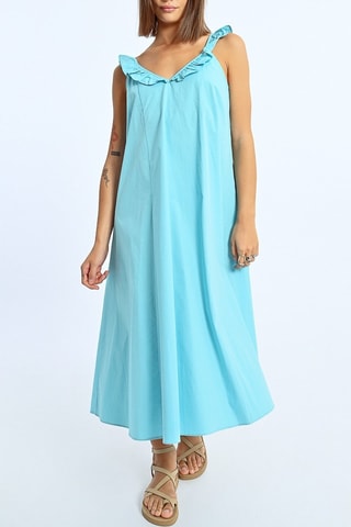 Robe midi - Turquoise - Lili Sidonio
