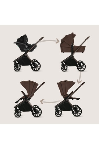 Silla de paseo trío Mika Plus - Marrón
