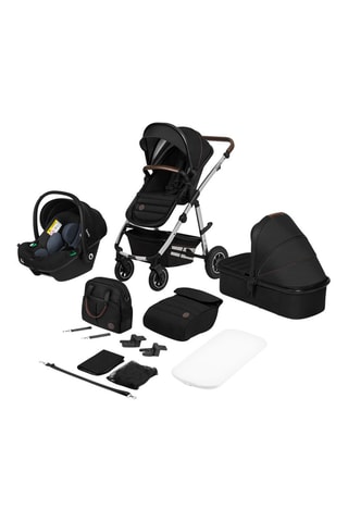 Silla de paseo multiusos 3 en 1 Amber - Hasta 22 kg - Negro y plateado
