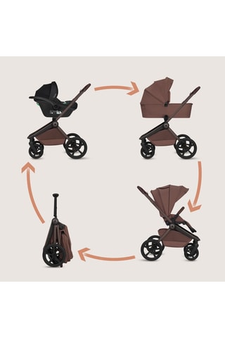 Silla de paseo trío Freya -  Hasta 22 kg - Marrón