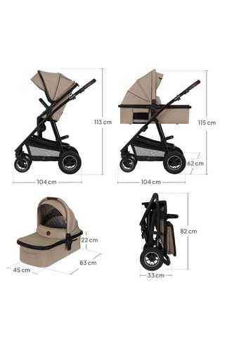 Silla de paseo trío Amber - Hasta 22 kg - Beige
