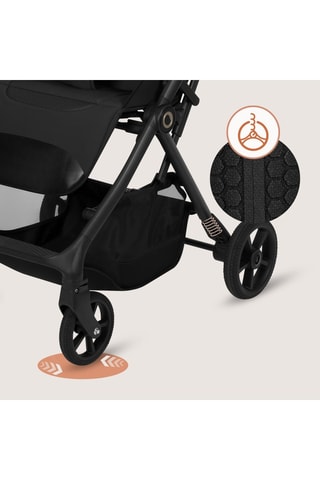 Silla de paseo Tansi - Hasta 22 kg - Negro