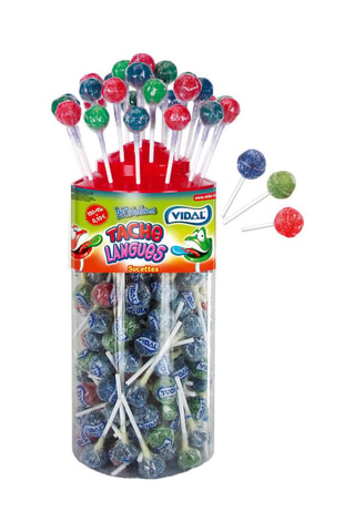 150 sucettes tache langues - 1,2 kg