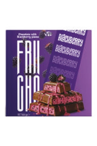 4 x Tablettes de chocolat au lait fourré à la crème à la mûre - 80 g