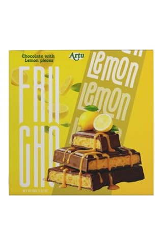 4 x Tablettes de chocolat au lait fourré crème citron - 80 g