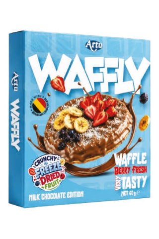 2 x Gaufres au chocolat au lait, au fruits et noix de coco - 60 g