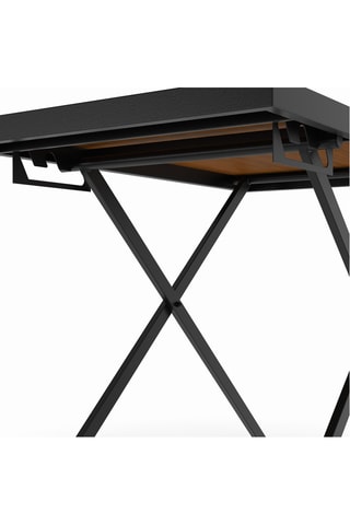 Table à manger relevable en verre Oleg - 100 x 60 x 50/64/74,5 cm