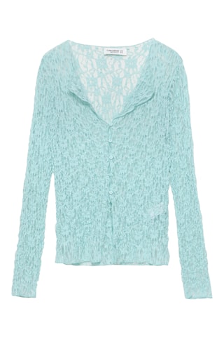 Gilet en dentelle - Vert d'eau